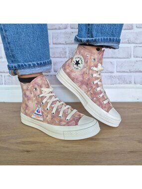 ⭐Converse Chuck 70 Hi Washed Denim Daze 8.5 Women Shoes Sneakers Tie-Dye A11841C